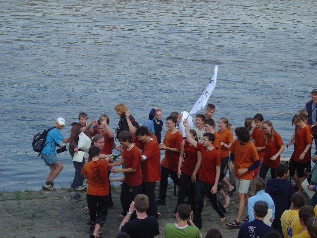 Der Lauf zur Siegerehrung
